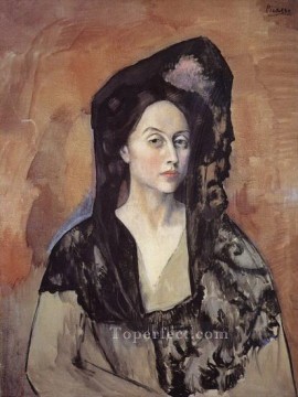 パブロ・ピカソ Painting - マダム・ベネデッタ運河の肖像 パブロ・ピカソ 1905年